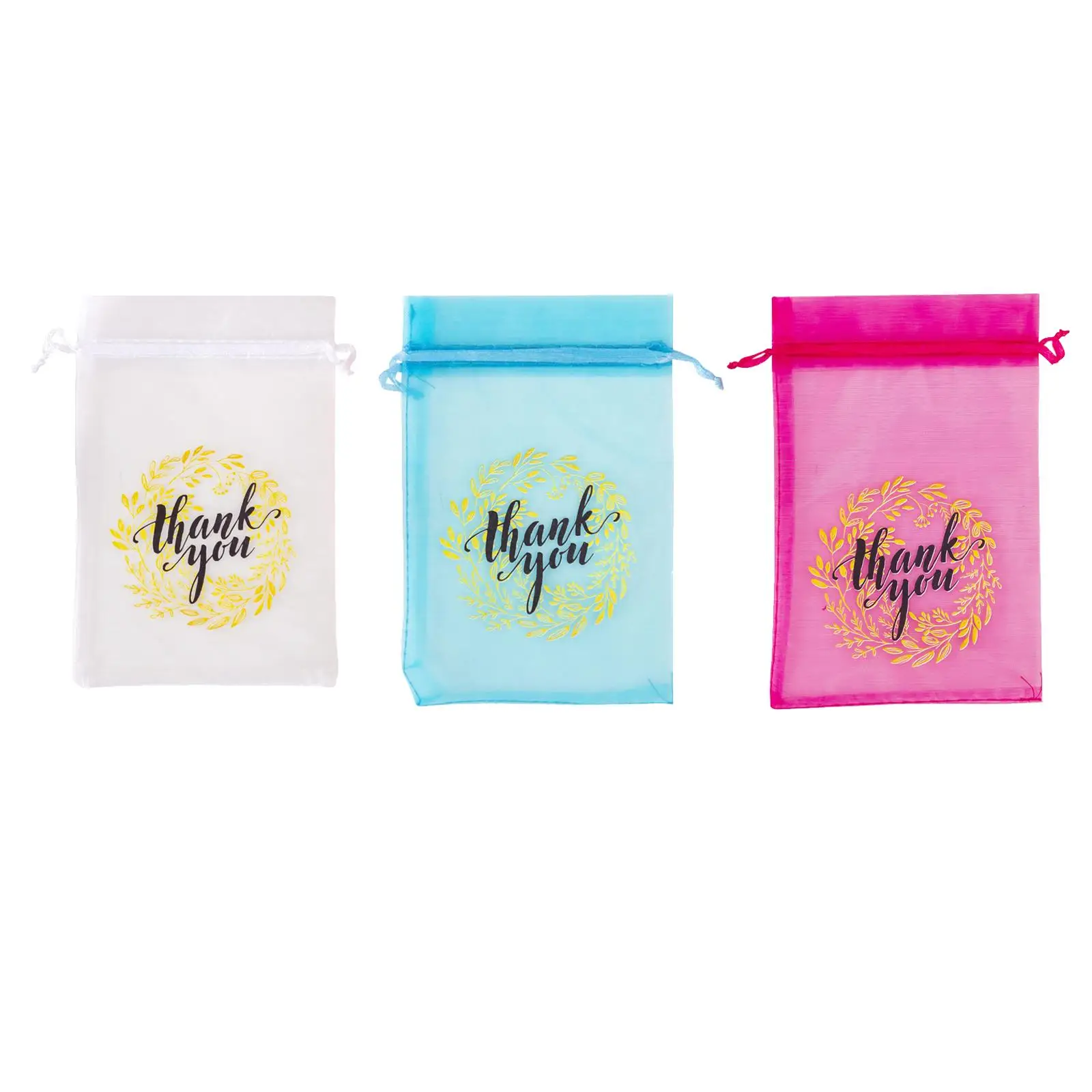 

100x Gift Bags Jewelry Pouches Wedding Favor Bags for Wedding Decor Ornament