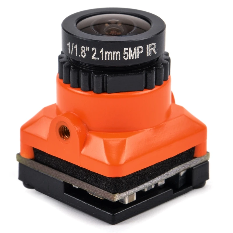 FPV Camera HD 1500TVL 2.1MM Wide Angle With OSD Adjustment Board For RC Racing Drone Replacement Parts Orange