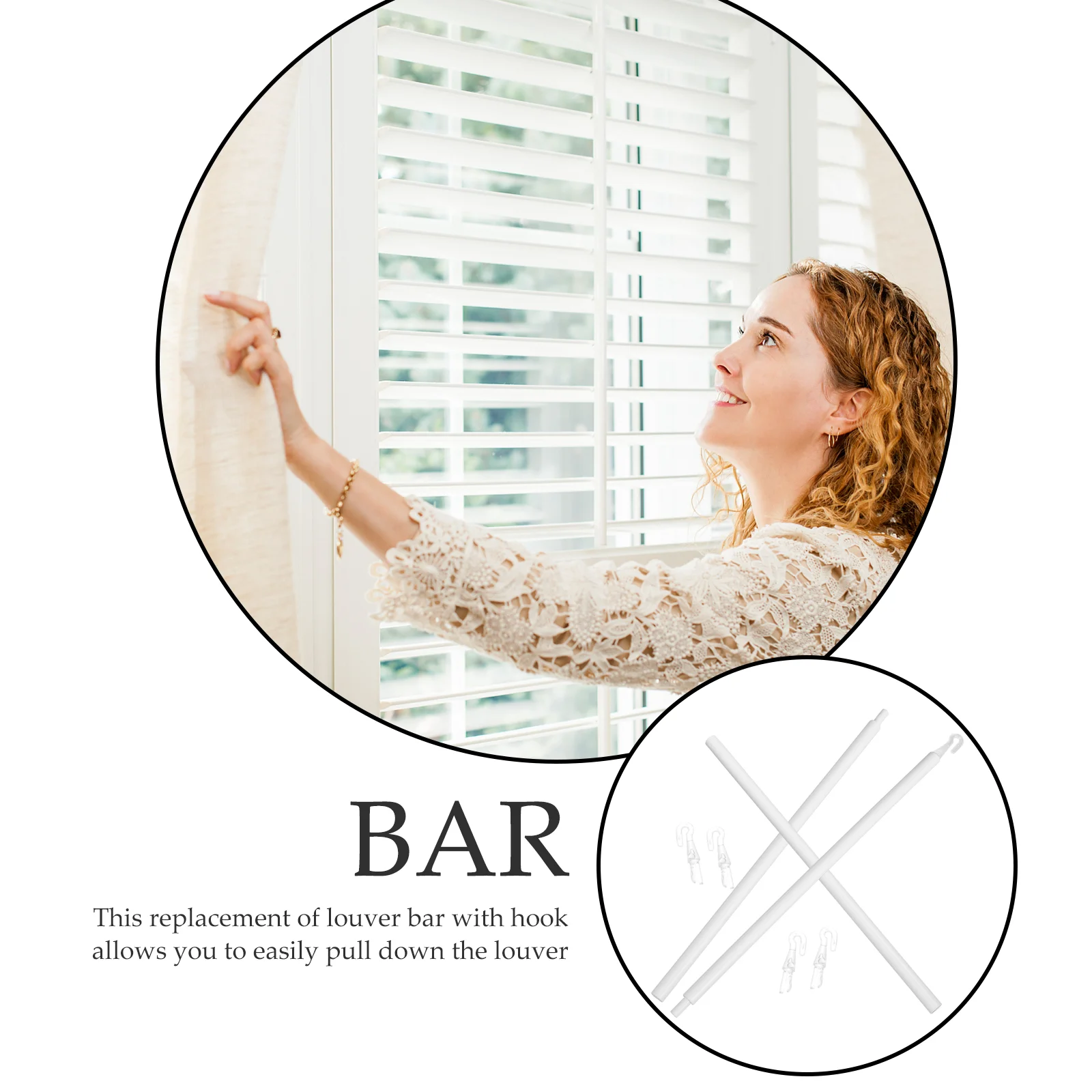 Венецианские слепые стержни пластиковые переключатели для замены палочки с