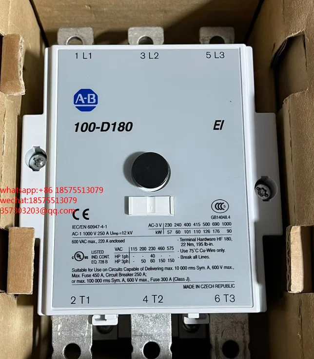 

FOR ALLEN-BRADLEY 100-D180EA11 Contactor New 1 PIECE