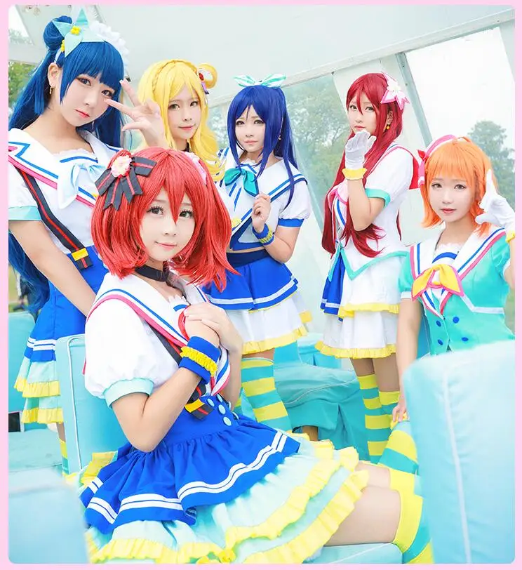 2018 Love Live! Солнечный свет! Костюм для косплея Aqours Kurosawa Dia Kunikida Hanamaru униформа всех