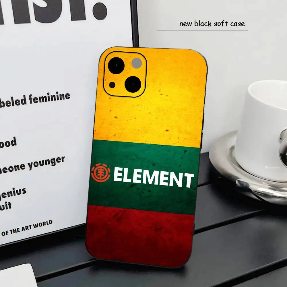 Фото Чехол для телефона с логотипом E-Element для скейтборда, подарок 17, 16, 15, 14, 13, 12, 11 Pro X XS Max XR Plus Mini Air, черный, мягкий ТПУ, изысканный №4