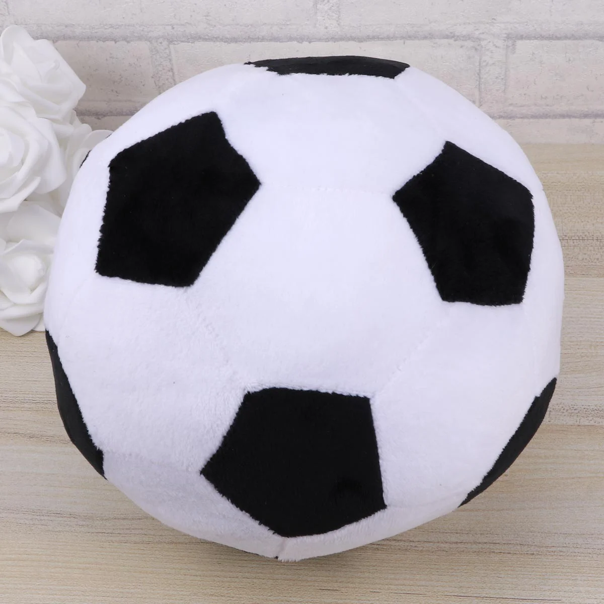 

Подушка в форме футбольного мяча, плюшевые футбольные мячи, мягкая подушка для футбола, забавная мягкая подушка для футбола для детей, Черная
