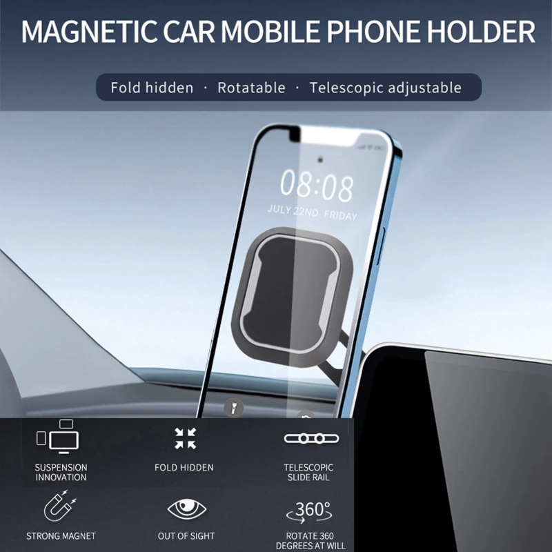 Магнитное крепление для телефона невидимый дизайн автомобильного держателя
