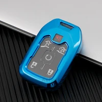tpu car key case cover for gmc yukon suburban tahoe for chevrolet 2015 2016 transparent key protector shell auto accessories