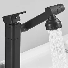 1080 Degree Basin Faucet Kitchen Sink Faucet Bathroom Faucet Mixer Aerator 2 In 1 Black Tap Heated Faucet Gourmet Mixer Tapware