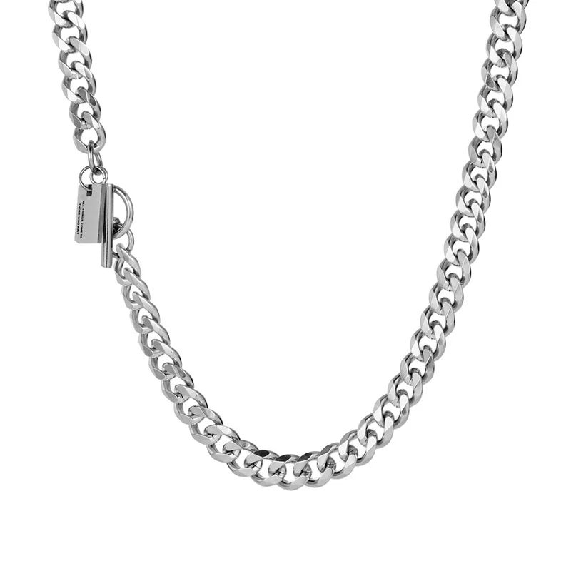 

Cuban Chain Hip-Hop Titanium Steel Necklace For Men and Women Couples Jewelry Gifts For Party Christmas Birthday