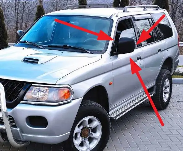 

1 шт. 7-проводное боковое зеркало без краски со стеклянным тепловым словом для Pajero Sport K90 K80 MN 117931 Зеркало заднего вида для Nativa Electronic