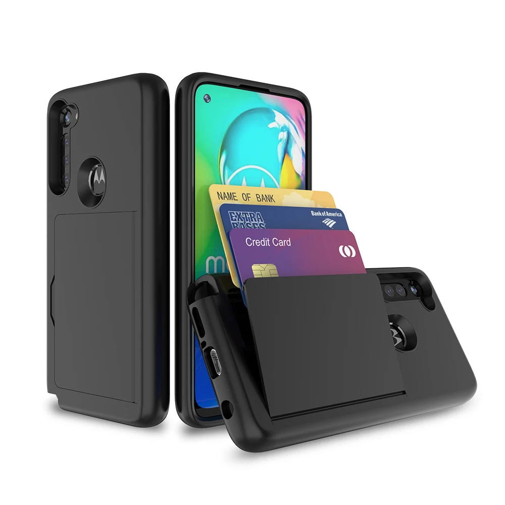 

Flip Armor Card Slots Cover For Motorola G8 Power G9 Play One 5G Ace E 2020 Funda Business Case For Moto G Stylus Play 2021 Capa