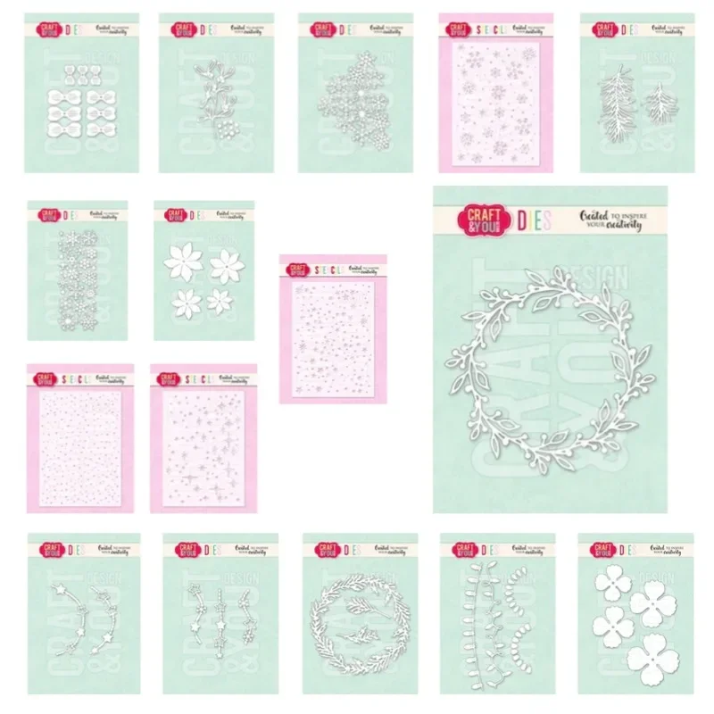 Листья эвкалиптовый венок цветы рождественские огни снежинки металлические