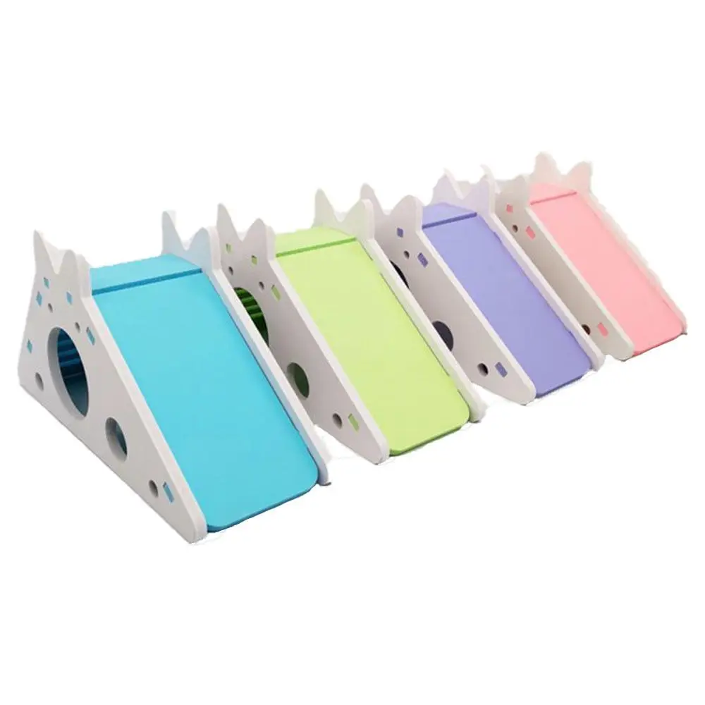 

Colorful Assembled With Ladder Guinea Pig Hut Hamster Hideout Pets Accessories Hamster House Hamster Cage Sleeping Nest