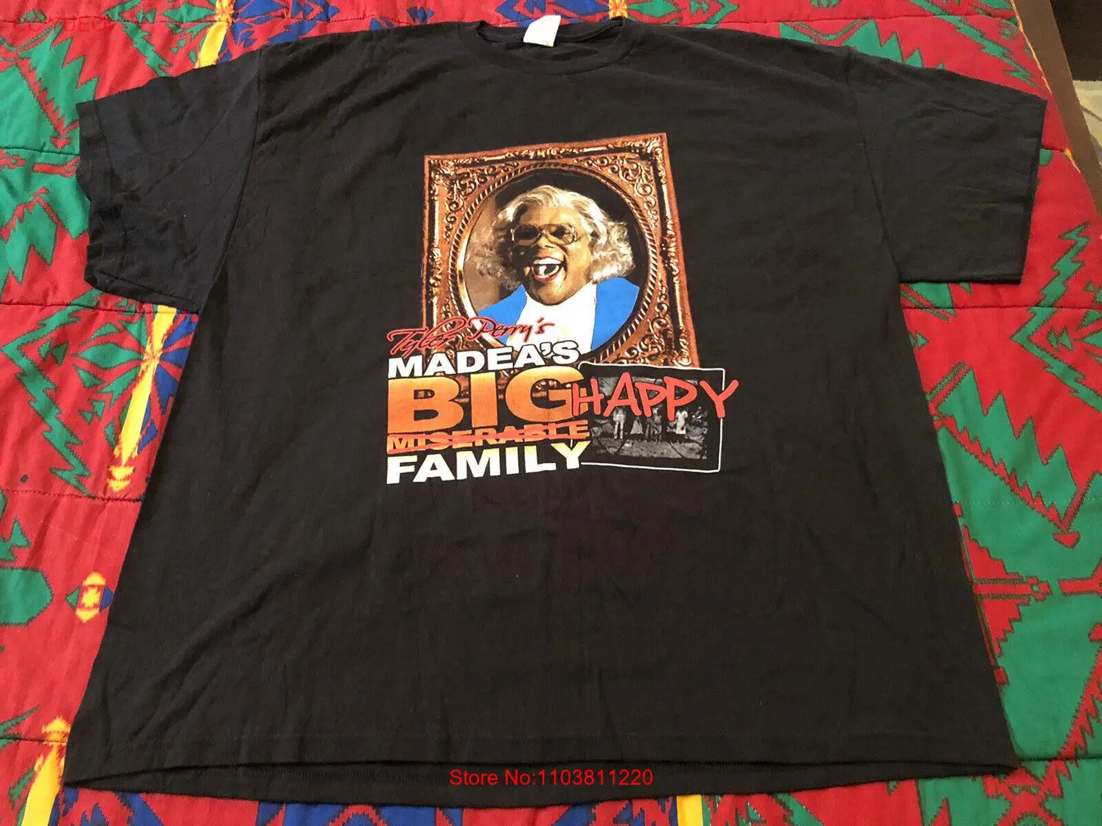 Промо-футболка с графическим рисунком Tyler Perry Madea's Big Miserable/Happy Family Play XXL