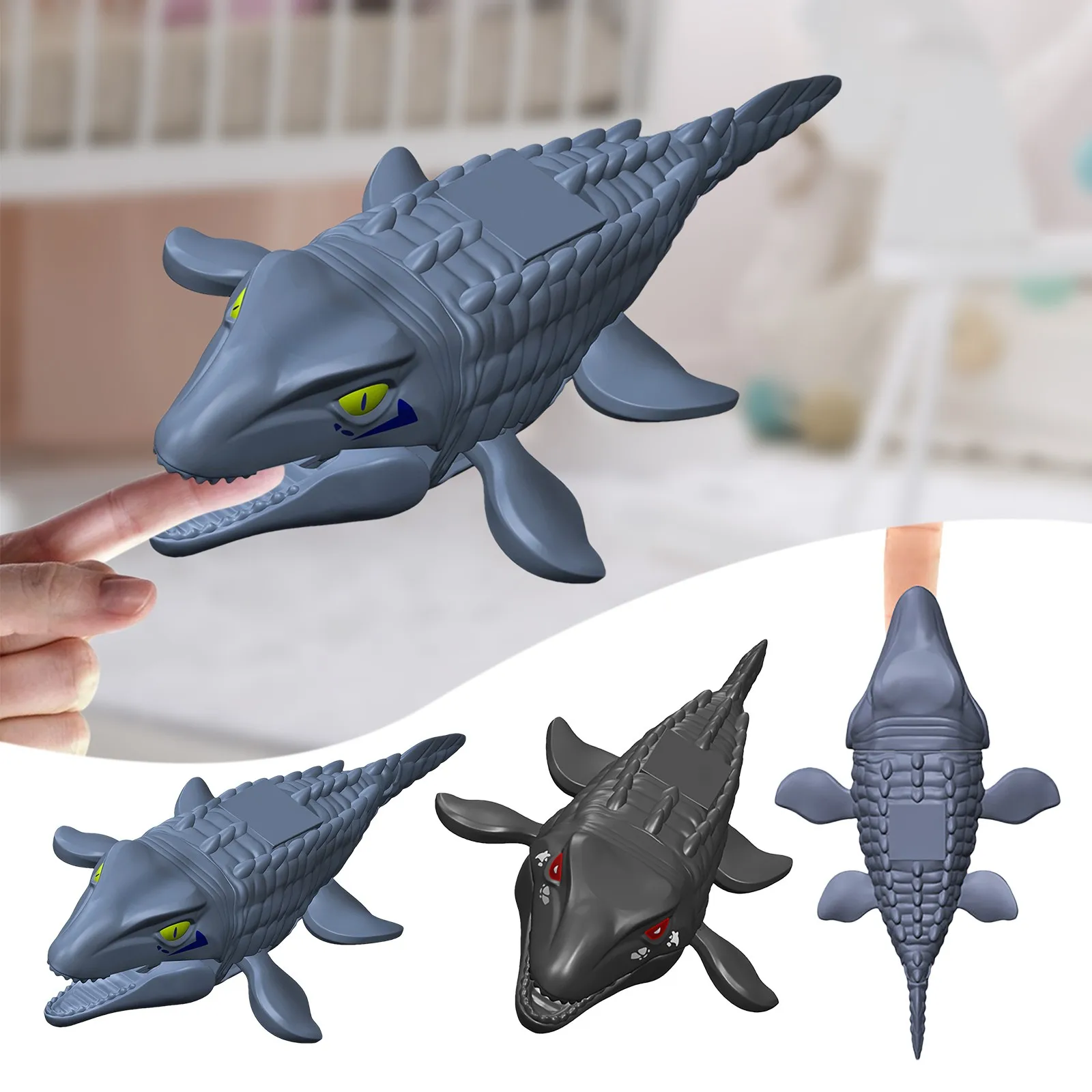 

Interactive Dinosaur Biting Finger Biting Hand Games Finger Dinosaur Stress Reliever Toy For Kids