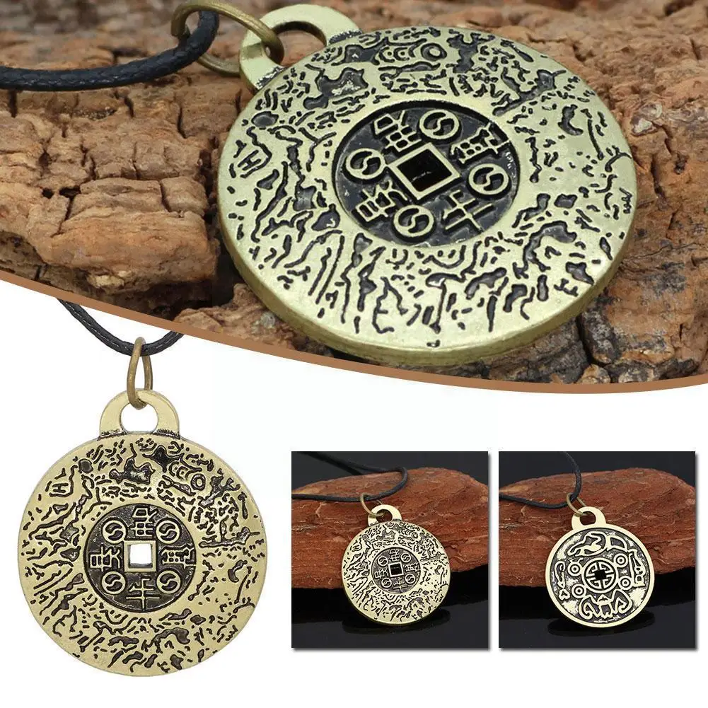 

Fashion Amulet Necklace The Properties Of Feng Shui Money Amulet Necklace Vintage Russian Amulet Jewelry Gift For Men Women F9i4