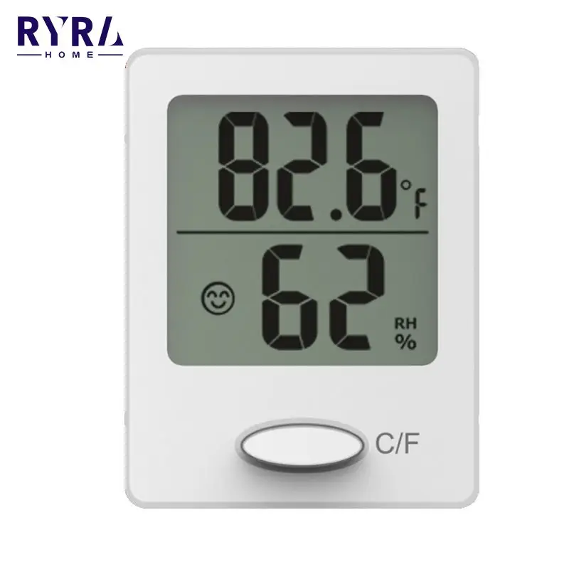 

Digital Temperature Humidity Meter LCD Electronic Thermometer Hygrometer Indoor Outdoor Weather Station Clock Dropshipping New