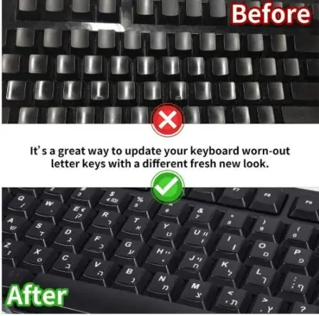 

Наклейки на клавиатуру с поддержкой русского языка QMDZ, черная и белая этикетка для защиты компьютера, ПК, аксессуары для ноутбуков
