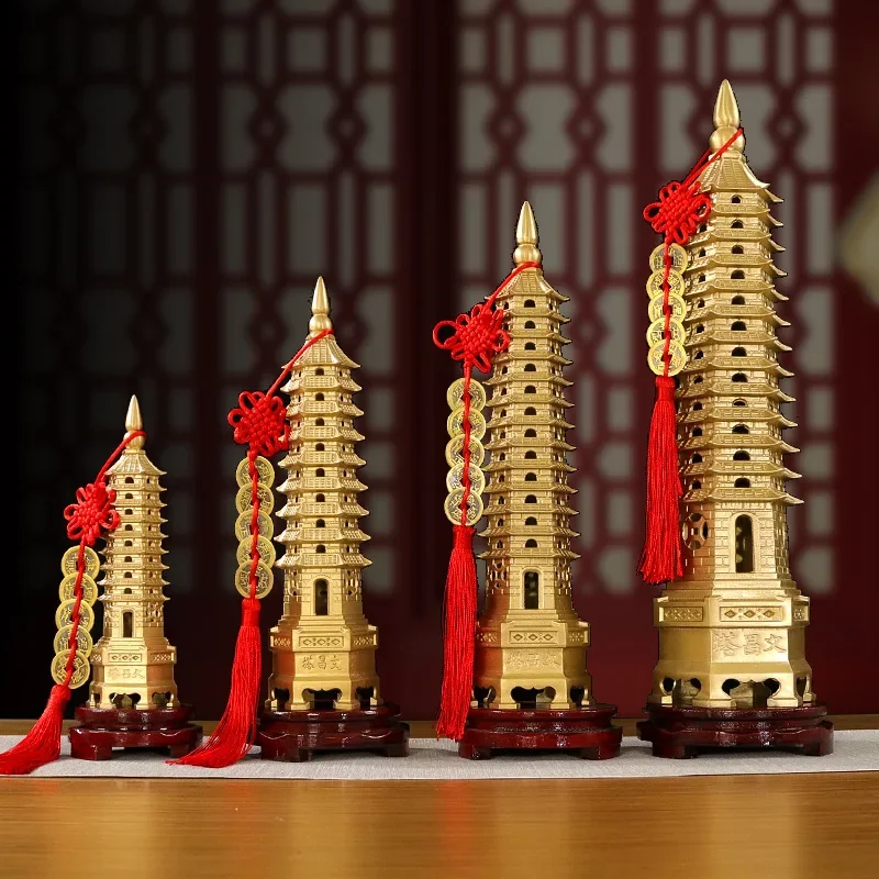 Украшения для башни Вэньчан из чистой меди тринадцать слоев латунь башня Венчан