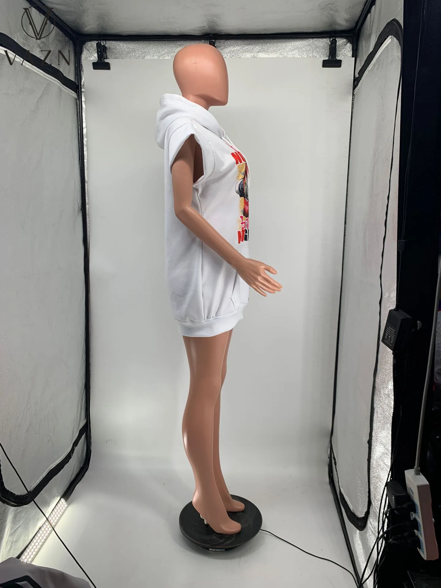 Популярные Длинные стильные белые свободные Молодежные повседневные толстовки