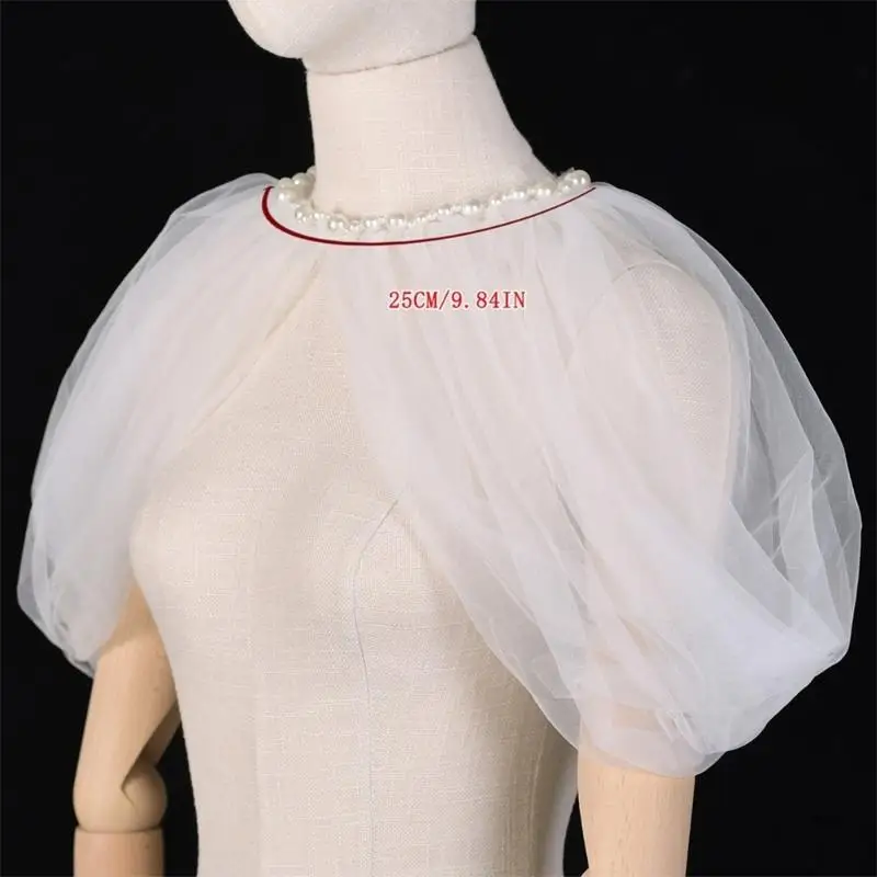 Тюлевая шаль для невесты вечерняя накидка свадебного костюма черный жемчуг