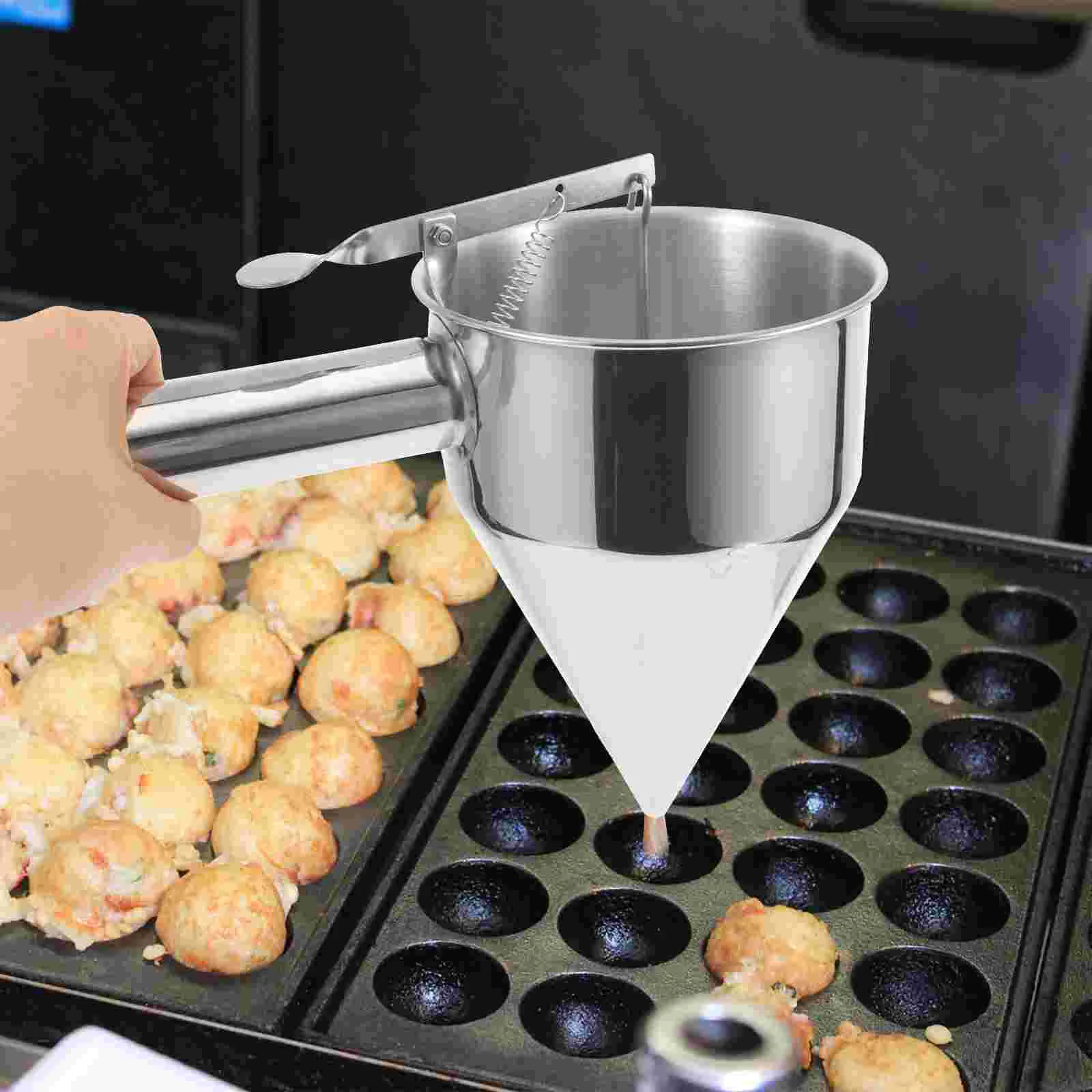 

Detachable Funnel Baking Supply Octopus Balls Tools Dispenser Cake Pancake