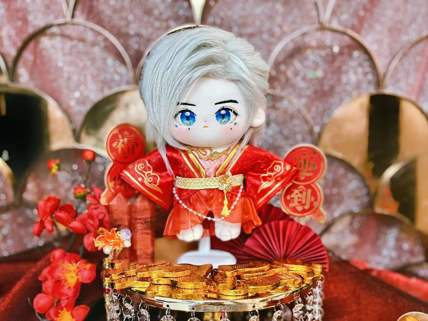 20 см надпись Word Of Honor Zhou Zishu Zhang Zhehan ZZH Sea Demon Suit набивной хвост русалки плюшевая