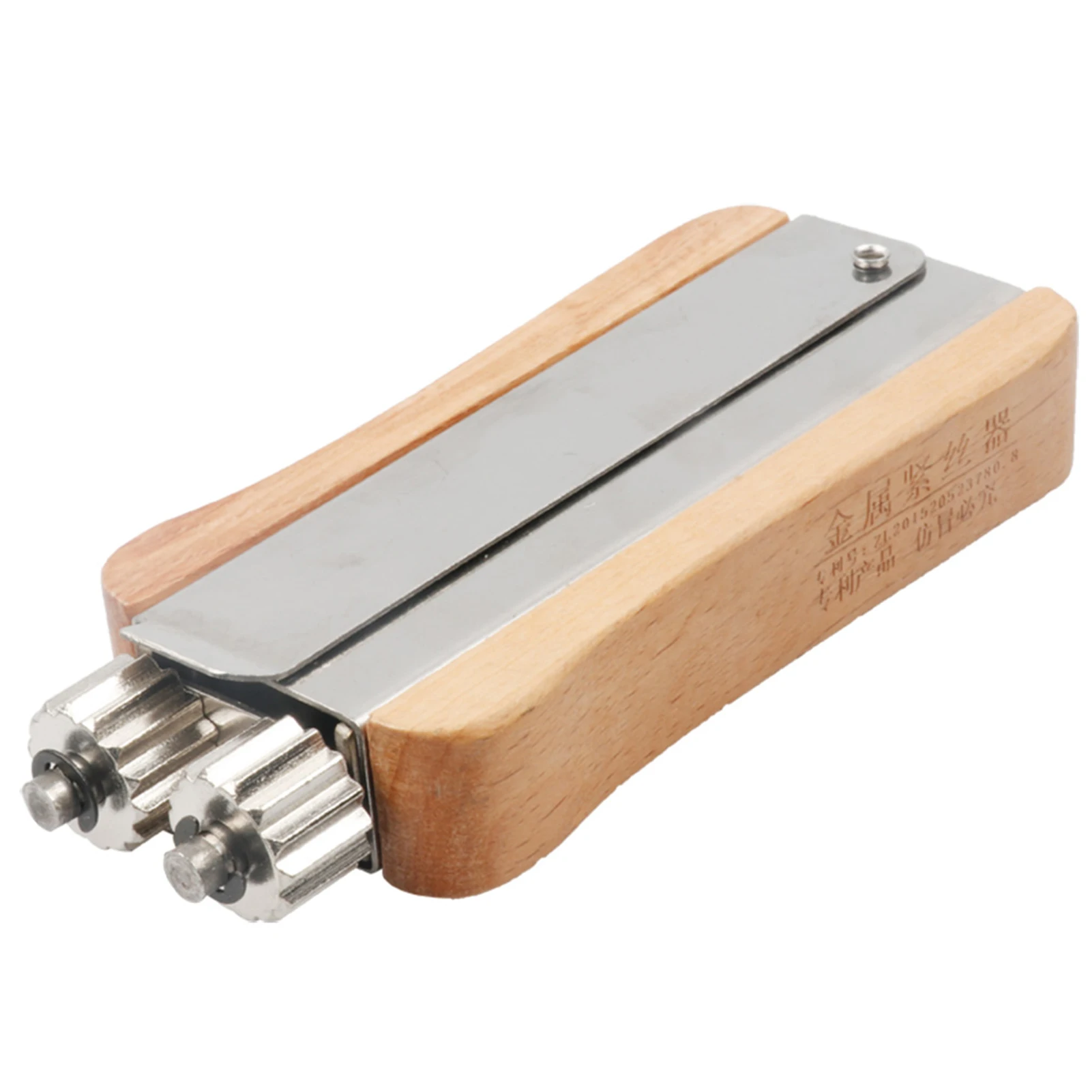 

Устройство для затяжки проводов из нержавеющей стали с металлическими колесами и деревянной ручкой