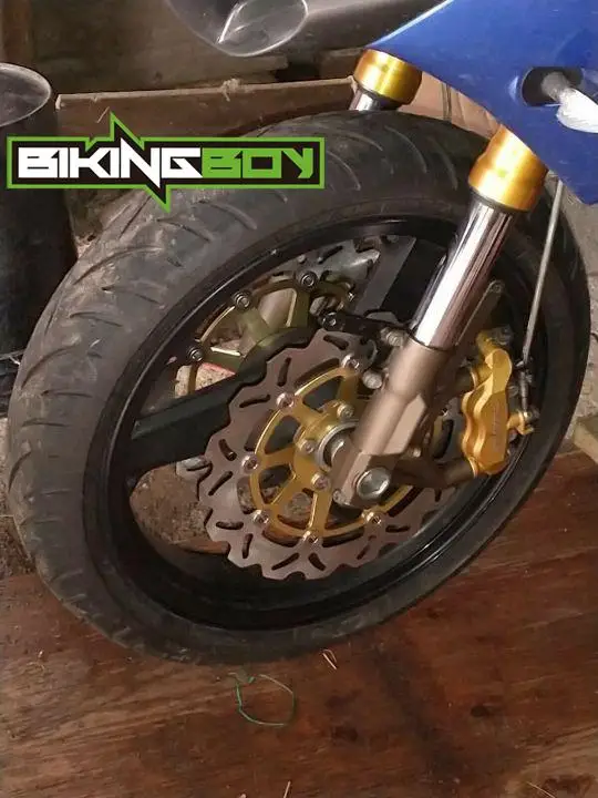 Фото BIKINGBOY Для Kawasaki ZX12R Ninja ZX-12R 00-06 Передние и задние тормозные диски (роторы) ZX 1200, комплект из нержавеющей стали №5
