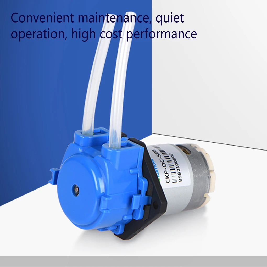 

Water Pump Peristaltic Adjustable Electrical Driven Positive Negative Rotation Low Noise Lift Pumps Pet Supplies Blue 1