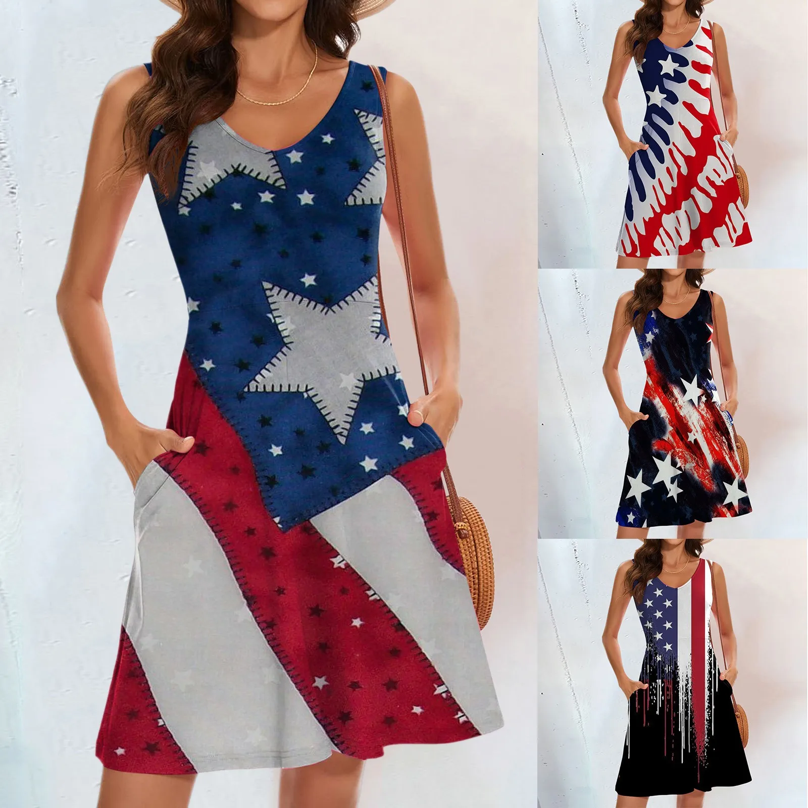 

Женские высокие платья, женский сарафан с карманами, летнее повседневное женское свободное платье средней длины с длинным рукавом