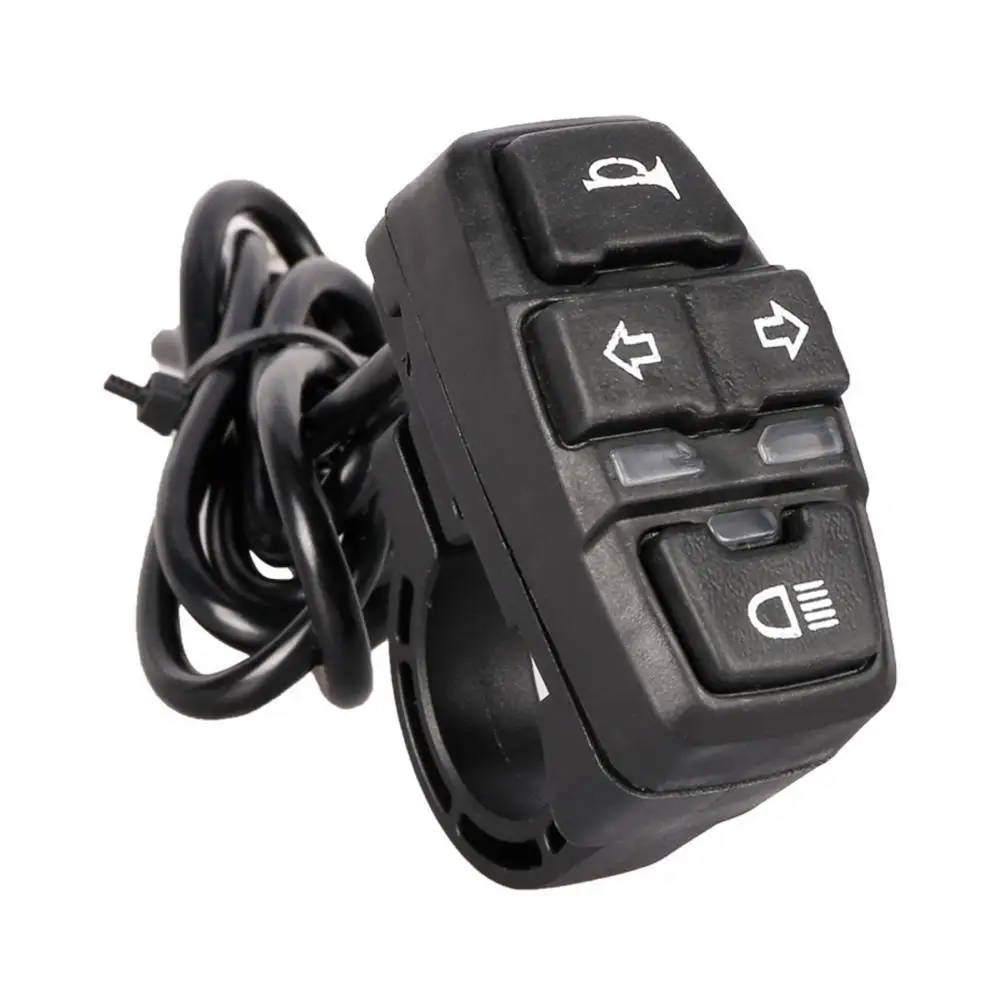 

Electric Bicycle Accessory DK336 Control Switch IPX4 Waterproof Direct Replacement 36V/48V 3 in 1 Light Horn Turn Signal Button