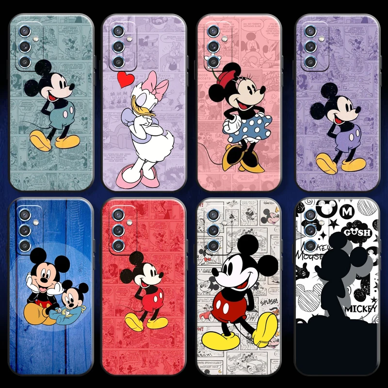 

Bandai Mickey Minnie For Xiaomi Mi 11 Lite Phone Case Liquid Silicon Funda Coque Black Back Carcasa