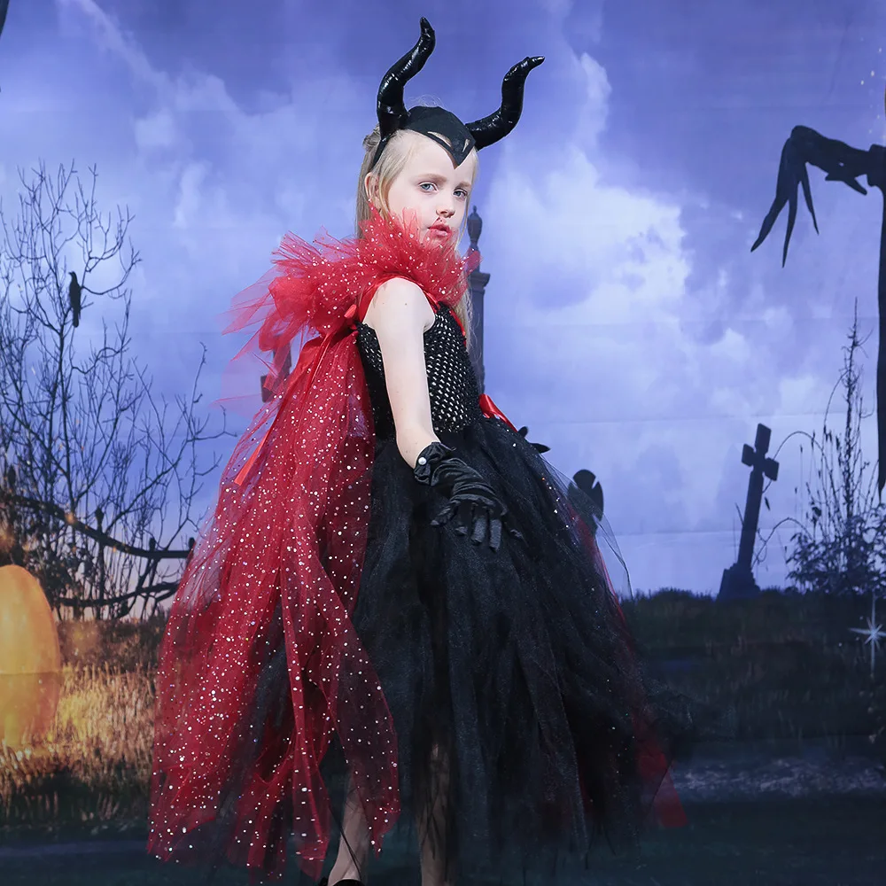 Маскарадные костюмы на Хэллоуин для маленьких девочек детское платье-пачка