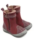Сапоги детские мех 22010  кожа, МОСКВА бордо