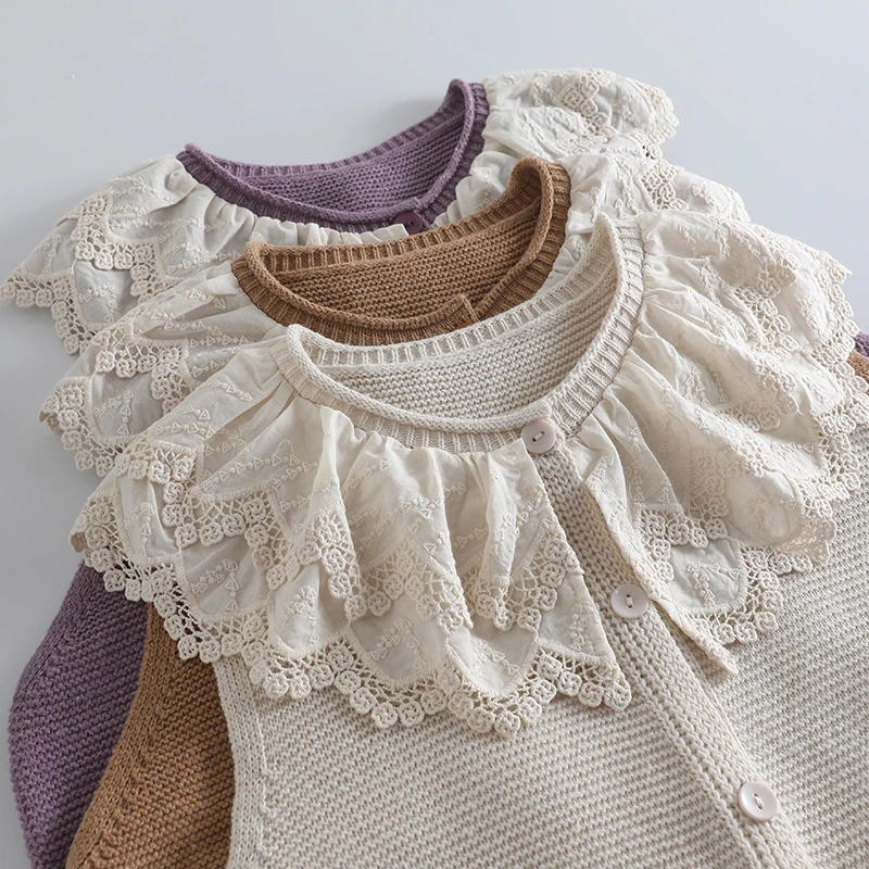 

Autumn Sweet Embroidered Sweater Vest Women Single Breasted Sleeveless Tops