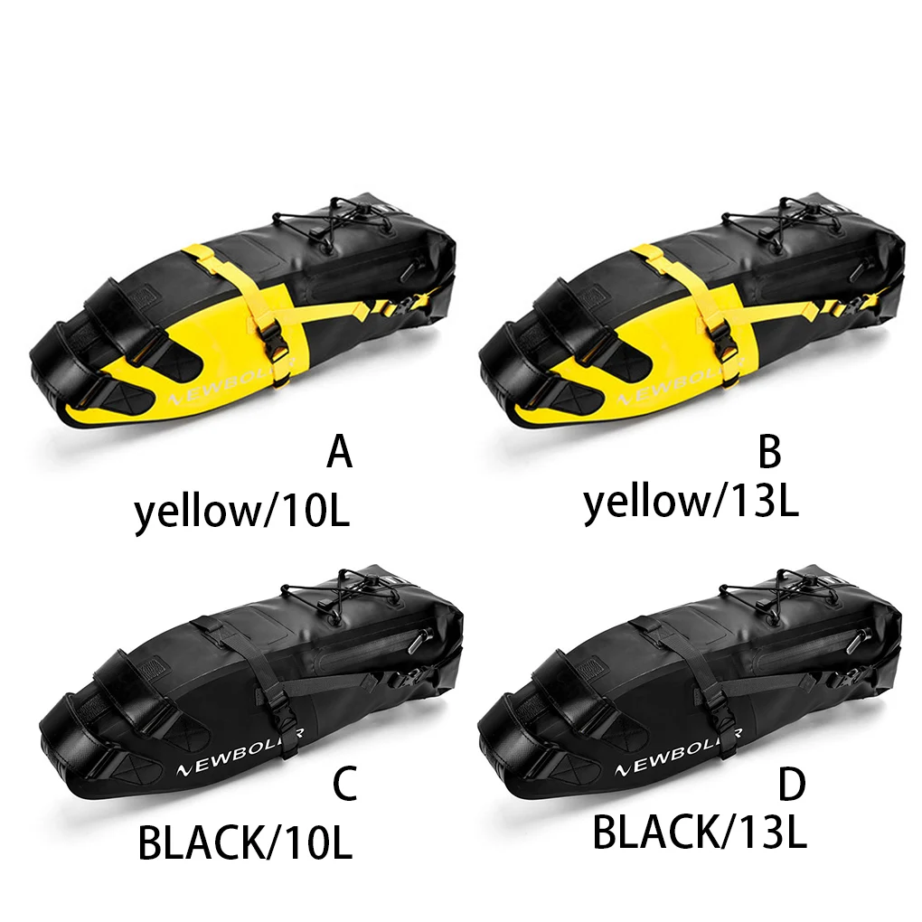 

NEWBOLER Oxford Cloth Bike Saddle Bag Portable Detachable Waterproof Outside Storage Bicycles Saddlebag Accessories