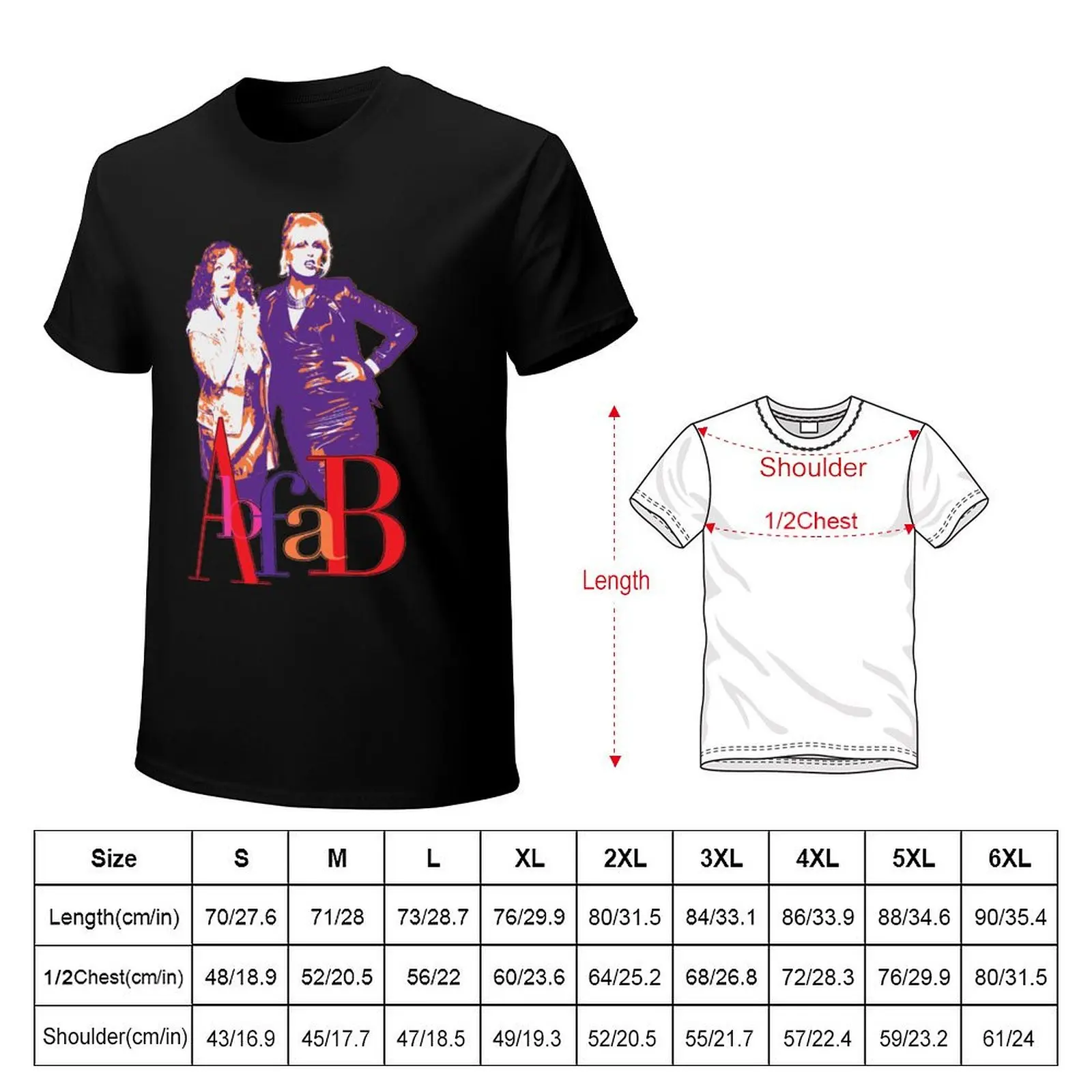 Фото Футболка AbFab из мягкого хлопка с коротким рукавом для повседневной носки №2