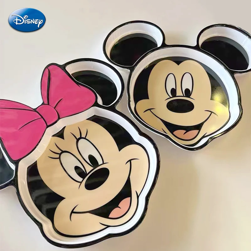 Disney Mickey Minnie Mouse Plate Children's Tableware Baby 3
