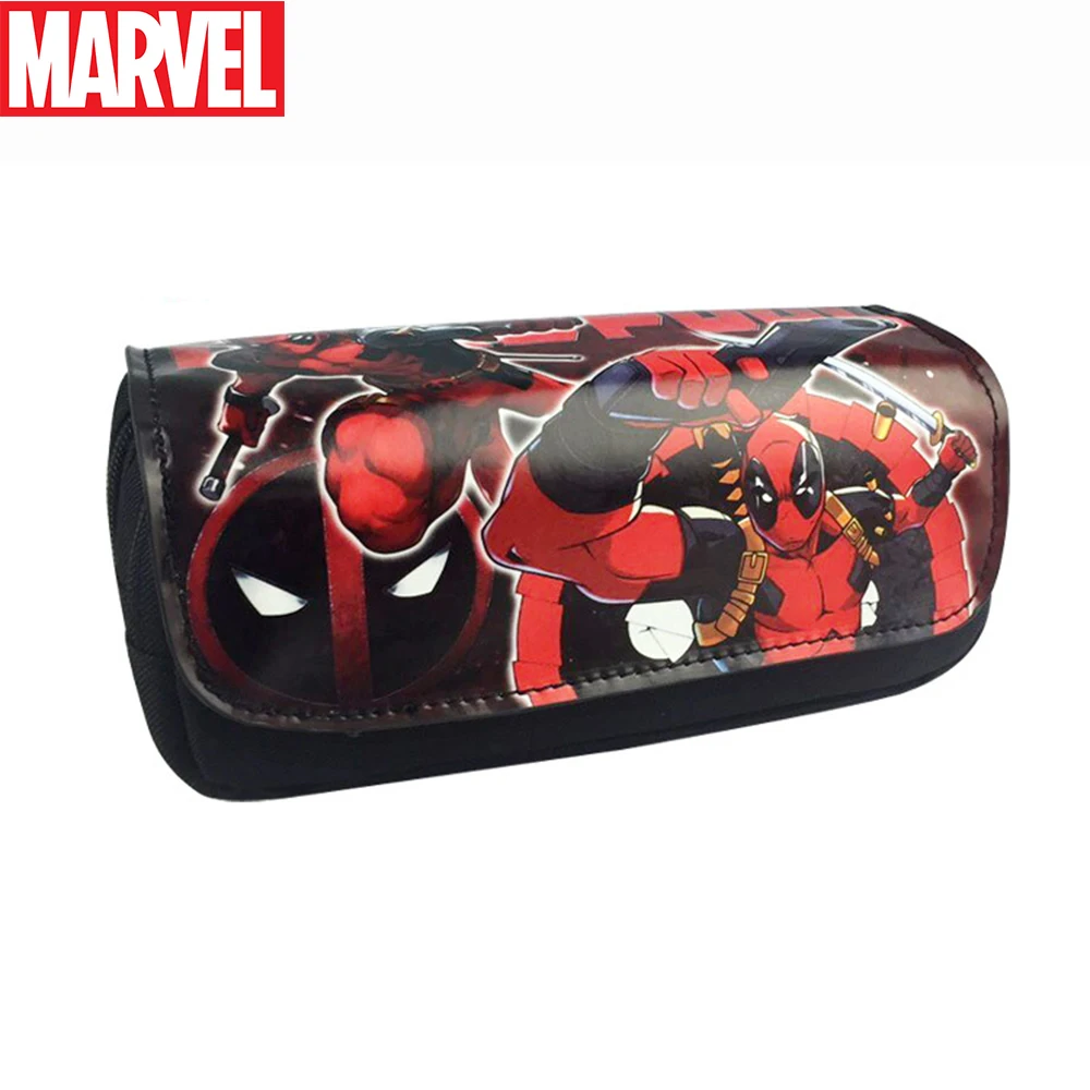 

Spider-Man Pencil Bag Captain America Stationery Box Boy Large Capacity Marvel Pencil Box Boy Elementary School Children Clutch