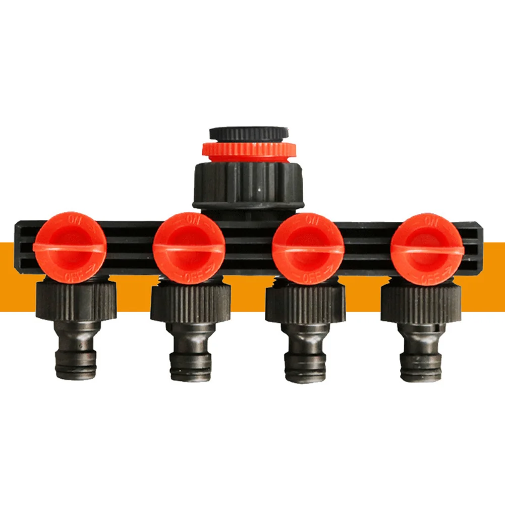 

4-Way Hose Splitters Garden Irrigation Tap Connector Automatic Watering Water Pipe Connector Garden Water Irrigation Tool