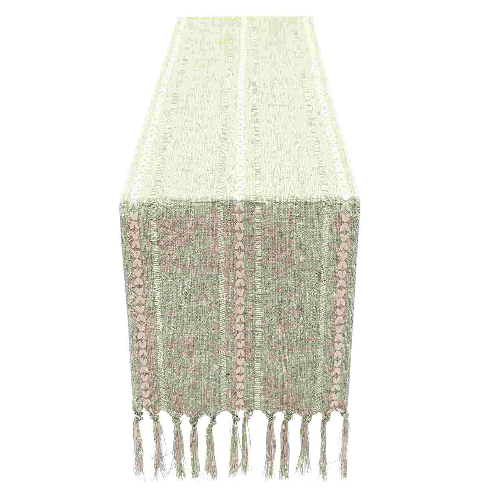 

Table Runner Partycloth Cover Favorsdecor Decorative Home Tassel Tablecloth