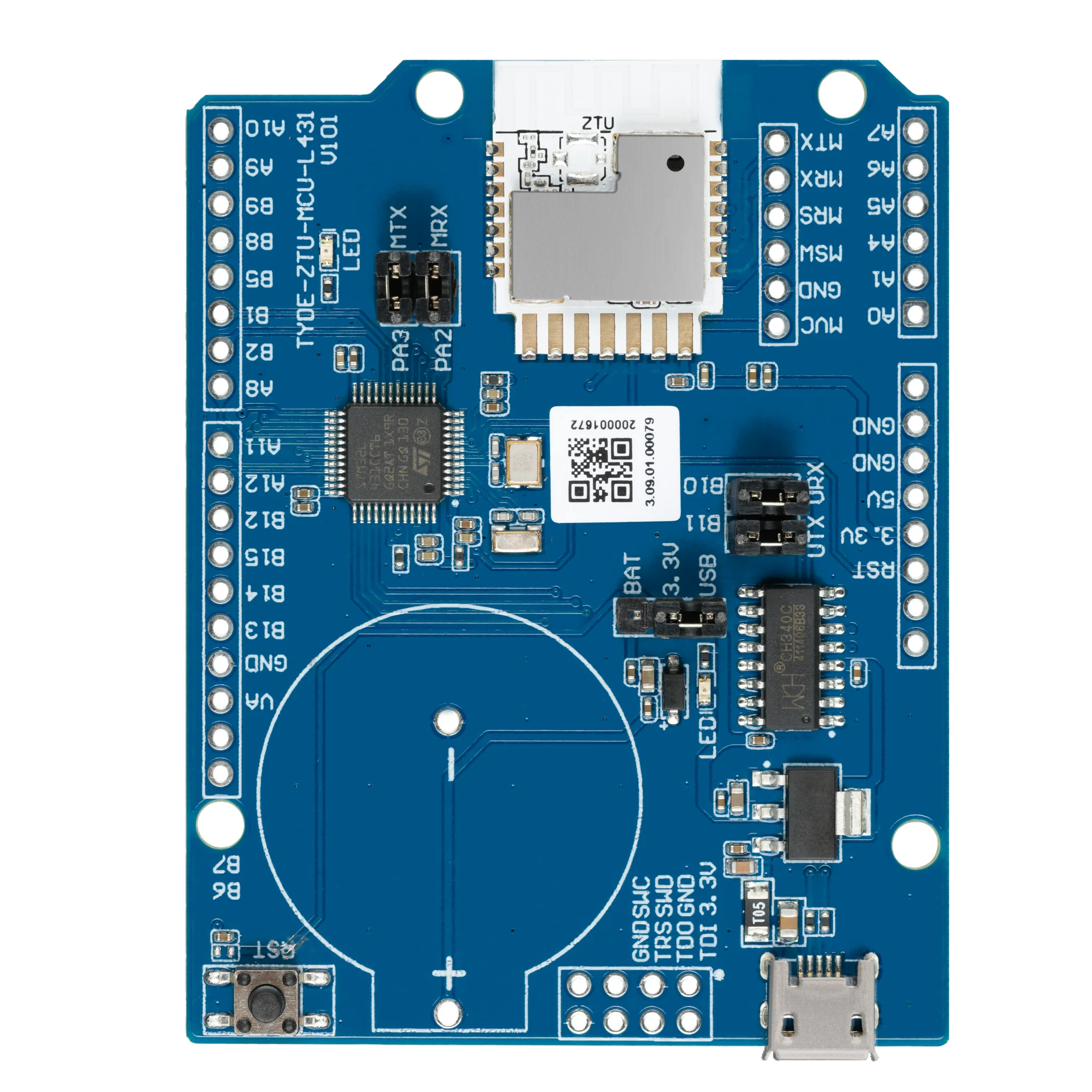 Tuya ZTU Zigbee ST(L4) Материнская плата Встроенный модуль STM32L431CC MCU Платы для разработки с