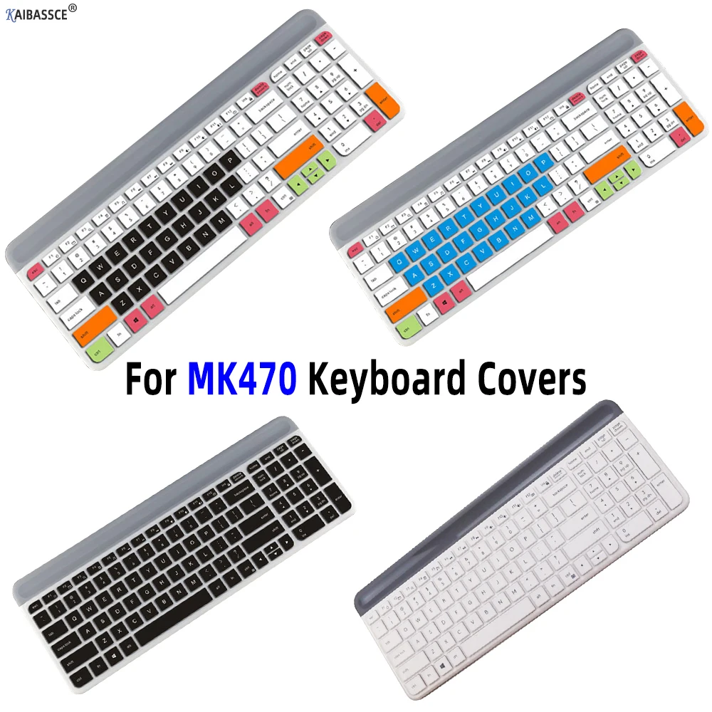 

Silicone Dustproof Wireless Desktop keyboard Cover Skin for Logitech K780 Logitech MK470 Slim Wireless Combo Keyboard