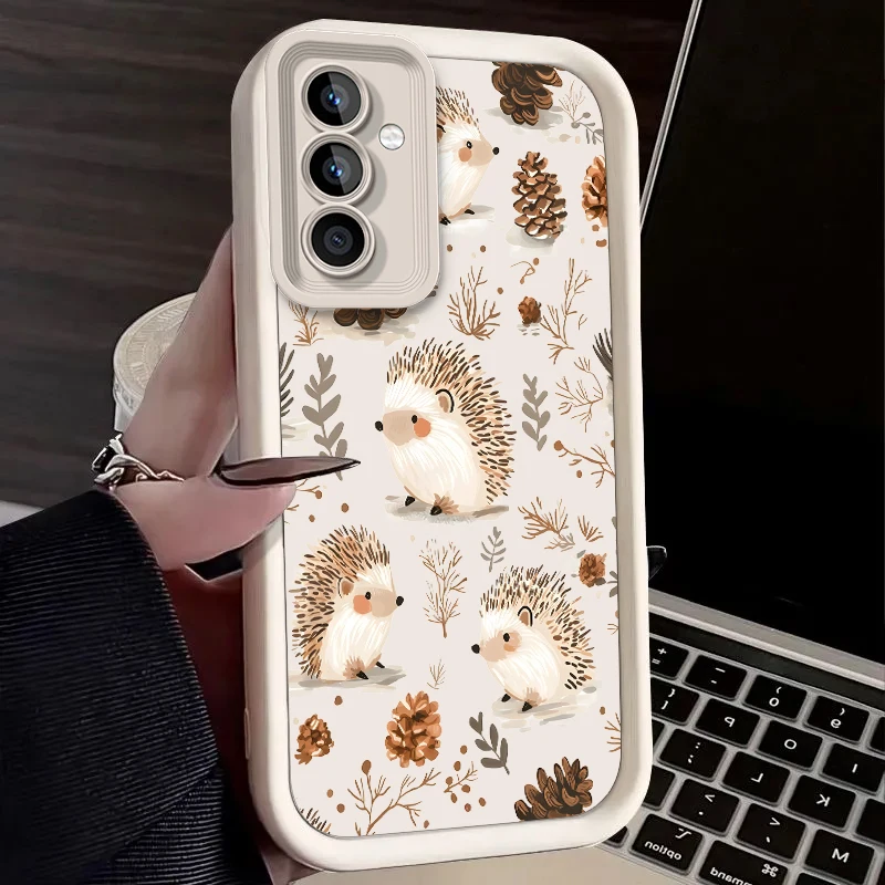 Фото Чехол «Ежик» для Samsung Galaxy A53 A50 A50S A36 5G A35 A34 A33 A32 A30 A26 A24 A23 A22 A20 A16 A15 A14 A13 A12 4G A06 Cover №5