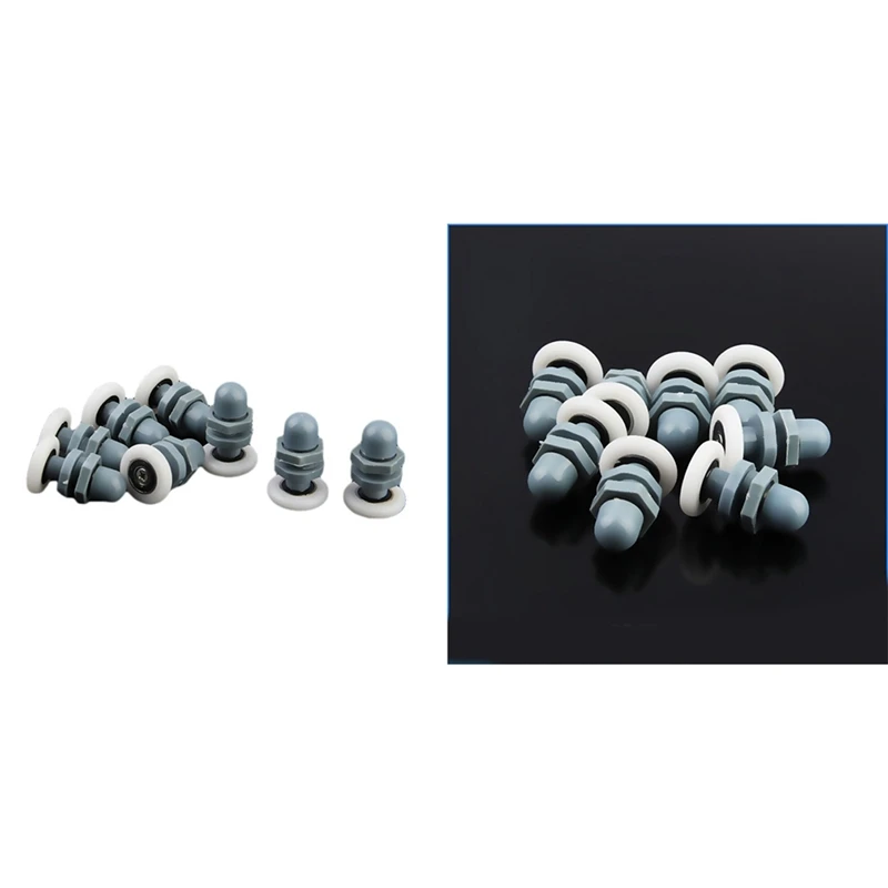 

10 Pcs Shower Door Wheels Replacement Enclosure Sliding Door Rollers Runners Wheels Pulleys for Steam Cabin