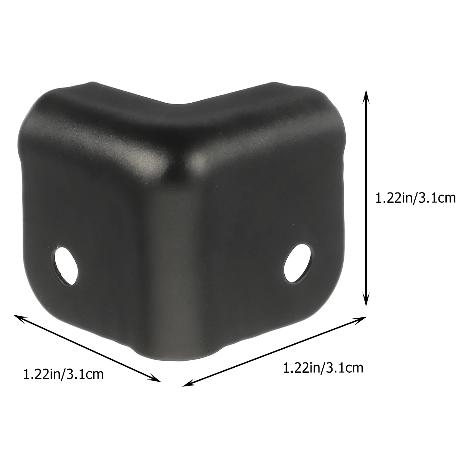 

16 Pcs Speaker Wrap Angle Corner Protectors Jewelry Case Guard Cabinet Sound Bar Iron Black Box Stage Corners
