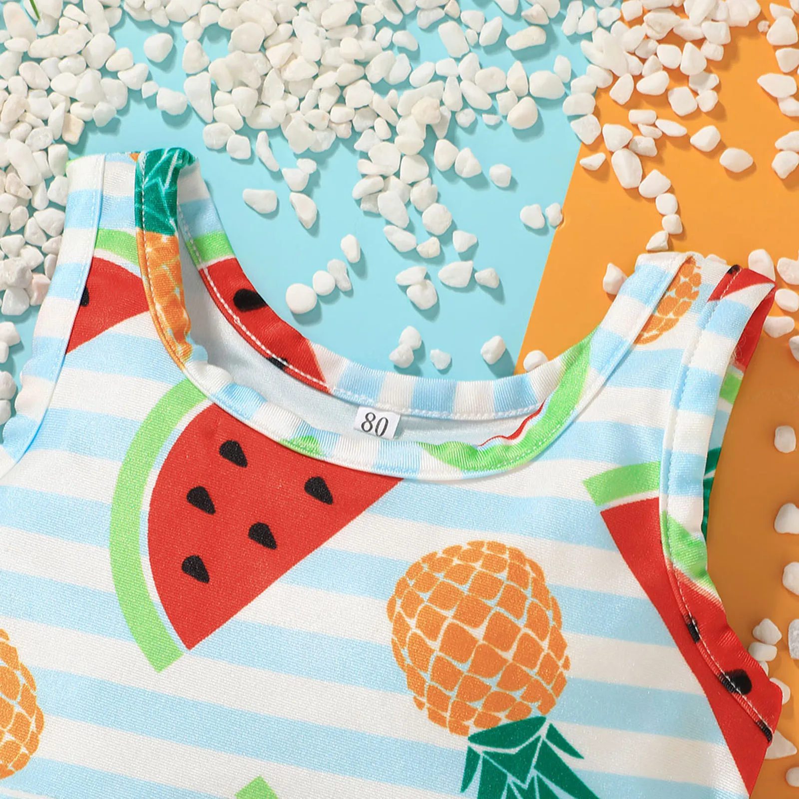 Купальник-бикини Летний для девочек комплект из двух предметов с оборками в