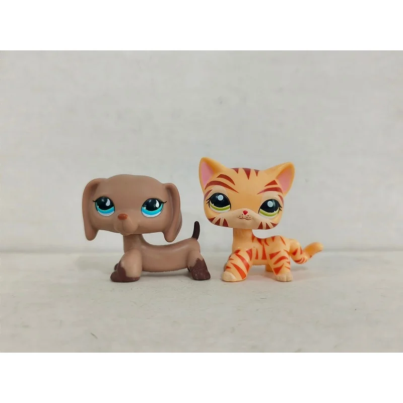 2 шт./лот LPS фигурка кошки и собаки # 518 1451 Вт/аксессуара Littlest Pet Shop игрушка