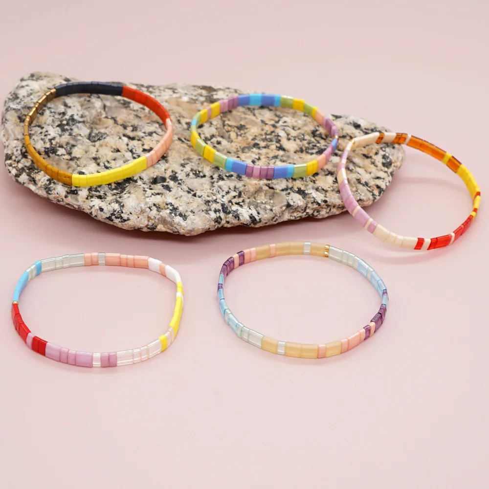 

Vlen Miyuki Bracelet For Women Boho Tila Bracelets Jewelry Gift Summer Beach Jewellery Janpan Glass Beads Pulseras Wholesale