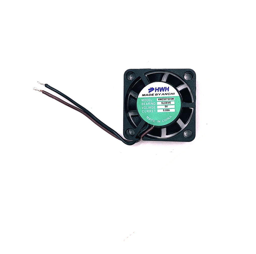 

HW2507S05M 5V 0.09A25*25*7mm Notebook Circuit Board Micro Mini Fan
