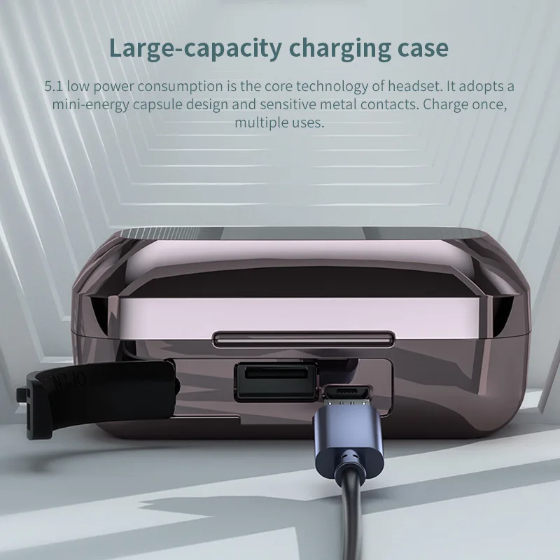 TWS-стереонаушники с поддержкой Bluetooth 5 1 и зарядным футляром на 1200 мА · ч |